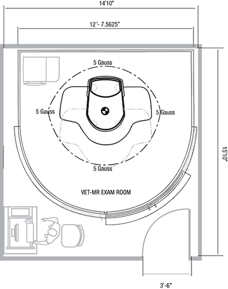 Vet MR Scan Suite Layout